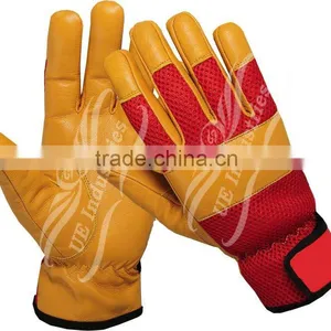 UEI-2623 Mechanic Gloves , Mechanical Gloves , Leather Mechanics Gloves , Mechanic Working Gloves , Mechanic Work Gloves thumbnail-1