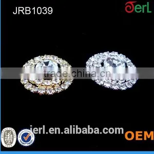 Rhinestone Buttons Round Diamante Crystal for Hair Flower Clip Wedding Invitation thumbnail-1