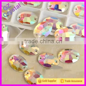 Dress Decoration Flat Back Crystal Rhinestone Sew On thumbnail-1