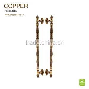 Hotel Entrance Door HK805A RG Copper Door Luxurious Handle thumbnail-1