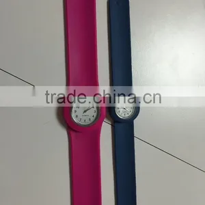 Customized Long Strap Watch With Slap Silicone Band thumbnail-1