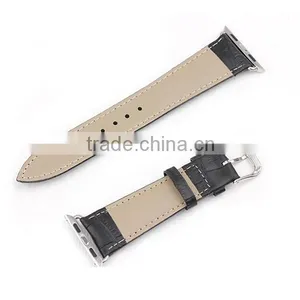 Luxury Exotic Leather Watch Band Genuine Leather Alligator Watch Band for IWatch thumbnail-2