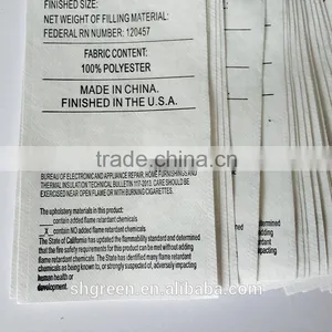 Satin Double Sides Silk Screen Printing Care Label,printing Size Garment Labels thumbnail-3