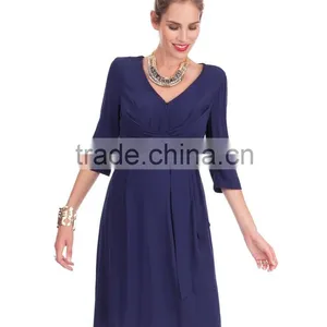 Deep V-Neck Sexy Maternity Dresses Easy Nursing thumbnail-1