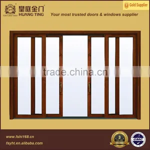 High Quality Sliding Style Aluminium Wood Clading Windows and Doors System thumbnail-1