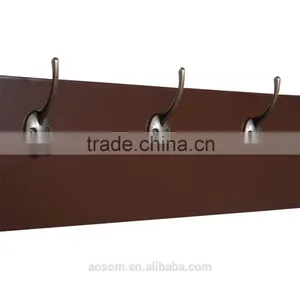 HomCom Coffee 42" 6 Hook Hanging Entryway Shelf thumbnail-6