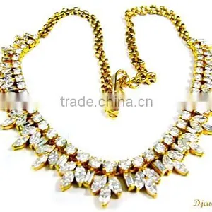 Diamond Gold Necklaces, Diamond Necklaces, Diamond Jewelry thumbnail-1
