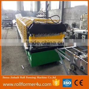 CE/ISO Tropezoid Corrugated Double Layer Roll Forming Machine With Cover thumbnail-4