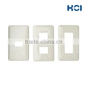 1 2 3 Port Single Gang RJ45 Wall Faceplate thumbnail-2