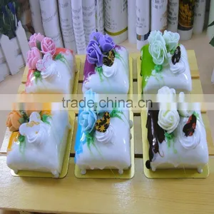 Fake 6 Exquisite Mousse ROSE Cake for Birthday Party Decoration/Fake Cake Desserts as Fridge Magnet for Simulation Produts thumbnail-1
