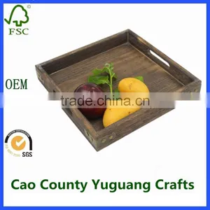 Square French Antique Custom Wooden Trays thumbnail-1