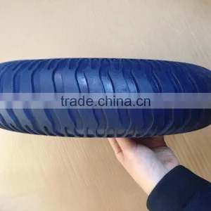 New Design pu Foam Wheel Tyre350 mm 14 Inch pu Foam Tyre 14''*3.25-8 PU Filled Tire Wheel Trolley Wheel thumbnail-3