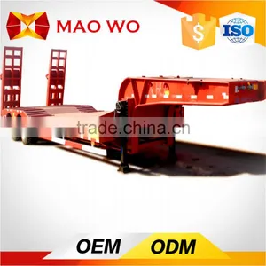 3 Axle 40 Ton 16 Meter Low Plate Semi Trailer for Sale China Supplier thumbnail-6