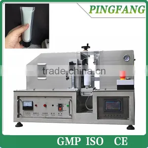 HX-007 Semi-Automatic Ultrasonic Double Layered Tube Plastic Soft Tube Sealing Machine thumbnail-1