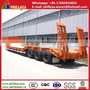 China Trailer Manufacturer Hot Sale 60T Drop Deck Semi Trailer / Lowbed thumbnail-4