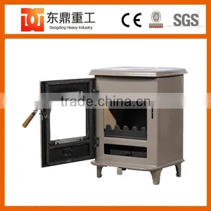 China Supplier Indoor Freestanding Enamel Fireplace/wood Burning Stove for 800sq.ft House Warming thumbnail-1