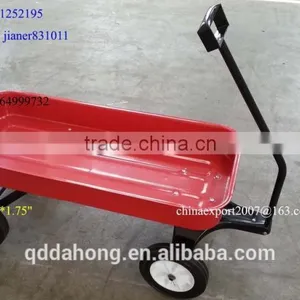 Metal Kid's Tool Cart , Pro-enviromental Red Wagon,Children Wagon TC1805 With Solid Wheel thumbnail-3