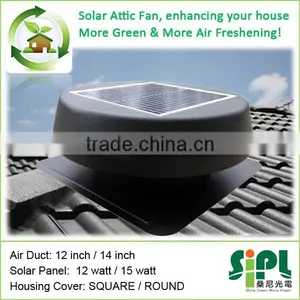Embedded Solar Panel Cheapper Price Solar Fan thumbnail-1