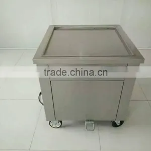 Fried Ice Cream Roll Machine / Yogurt Frying Machine / Round Pan Ice Cream Frying Machine thumbnail-1