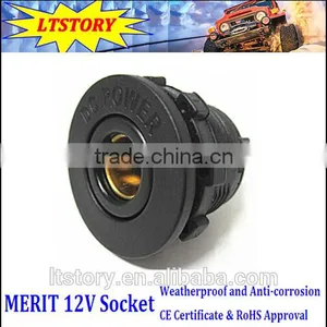Black Color Car Merit Socket12V Power Socket Black Cooler thumbnail-2