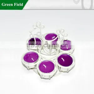 Mini Antique Metal White Candle Holders,Metal Candle Holder thumbnail-1
