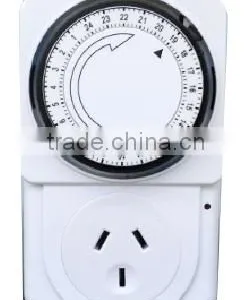 Grow Light Controller US EU UK AU NZ Plug Socket Daily 24 Hour Grounded Mechanical Automatic Switch Timer for Garden Greenhouse thumbnail-1