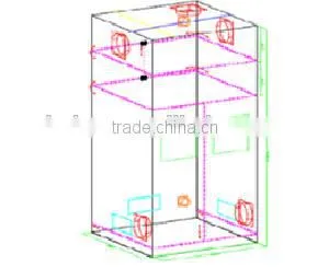 1680D Grow Tent With Adjustable Extension Poles thumbnail-3