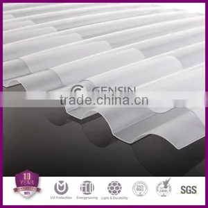 Zhejiang Haining High Quality Polycarbonate Corrugated Sheet / Roofing Sheet/corrugated Plastic Sheet thumbnail-3