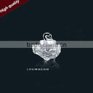 Swan Shaped Glass Candy Bowl for Home and Hotel Decoration,glass Sugar Bowl thumbnail-1