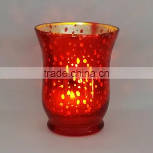 New Design Electroplated Glass Candle Jars for Christmas Decoration thumbnail-1