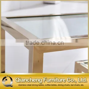 High Quality Furniture European Style Classical Stainless Steel tv Stand Dinning Room Set thumbnail-3