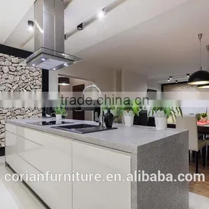 Modern Design Home Kitchen Cabinets and Corian Countertop thumbnail-1