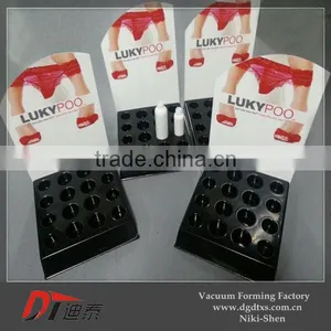 Black Round Plastic Serving Vacuum Forming Tray thumbnail-2