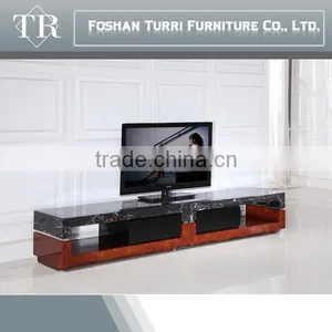 Luxury Furniture Modern Italian Marble Travertine tv Stand thumbnail-1