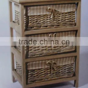 Best-selling Wholesale Price Old Style Retro Wicker Storage Cabinet thumbnail-2
