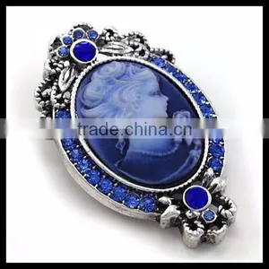 Custom Noble Lady Relief Statue Resin Blue Cameo thumbnail-1