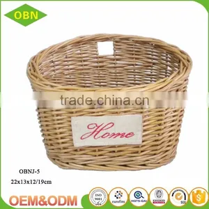 Wholesale Graceful Hand Weaved Flat Washable Poly Rattan Bread Willow Wicker Basket thumbnail-2
