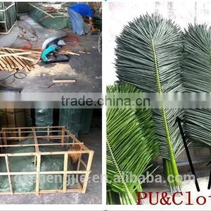 Hot Selling 2017 Decorative Plastic Artificial Palm Tree Leaves thumbnail-1