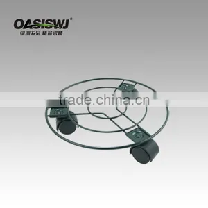 Home Removable Metal Flower Shelf Plant Trolley Wheel Flower Shelf thumbnail-1