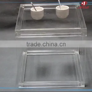China Manufacturer Wholesale Plexiglass Modern Coffee Side Table thumbnail-3