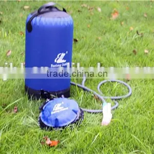 Collapsible Foot Pump Regulated Non-gravity Camping Pressure Shower thumbnail-2