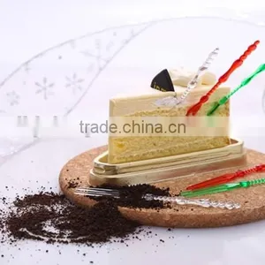 Useful Plastic 50pcs Cake Forks Set/ Disposable Plastic Fruit Forks thumbnail-5