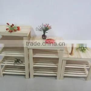 Decoration Hot Sale Wooden Flower Display Shelf thumbnail-4
