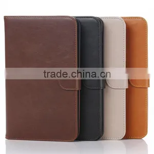 High Quality Crazy-horse PU Card Bumper/pocket Cell Phone Case for Samsung Tablet thumbnail-1