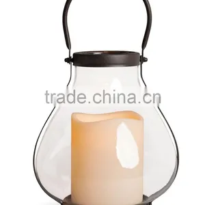 Simple Pillar Lantern Glass Candle Holder thumbnail-1