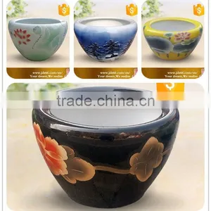 Nice Drafting Lotus Pattern Ceramic Flower Pots/garden Planters thumbnail-5