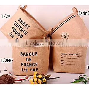 Waterproof Wholesale Manufacturer Green Jute and Include 4 Design Mixed Multi-function Debris Sundries Basket thumbnail-1