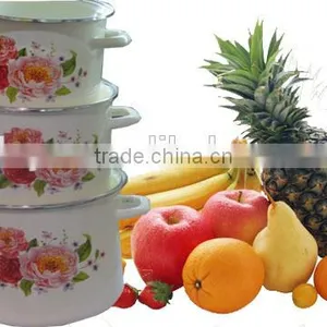 High Quality Enamel Cooking Pot Casserole Cookware thumbnail-4