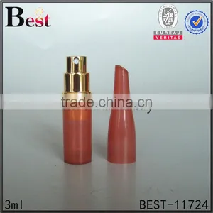 Shanghai Best 3ml Mini Perfume Spray Bottle Red Color Perfume Spray Bottle Round Perfume Bottle Glass Spray With Plastic Cap thumbnail-2