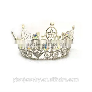 Latest Design Cheap Beauty Queen Metal Pageant Crowns Tiaras H172-137 thumbnail-1